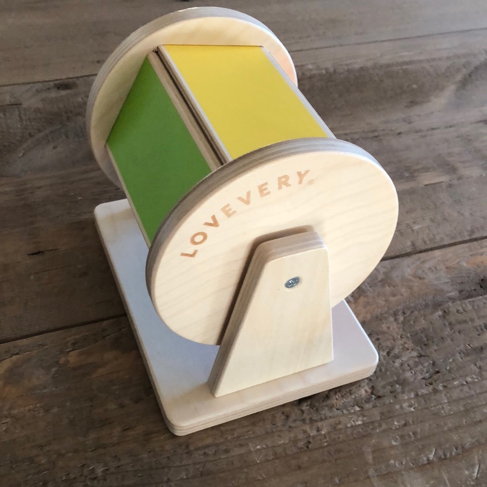 Lovevery color rotating wood toy